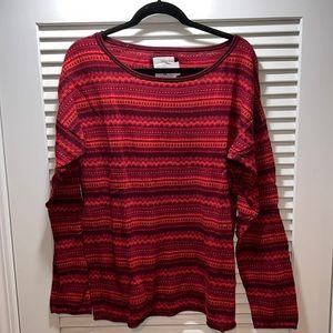 L.O.G.G. red blend sweater